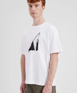 T-SHIRTS^Norse Projects Holger Organic Interlock Hide Print T-Shirt White
