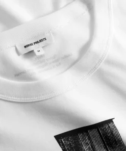 T-SHIRTS^Norse Projects Holger Organic Interlock Tower Print T-Shirt White