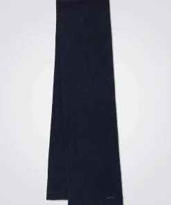 ACCESSORIES^Norse Projects Jannik Merino Rib Scarf Dark Navy