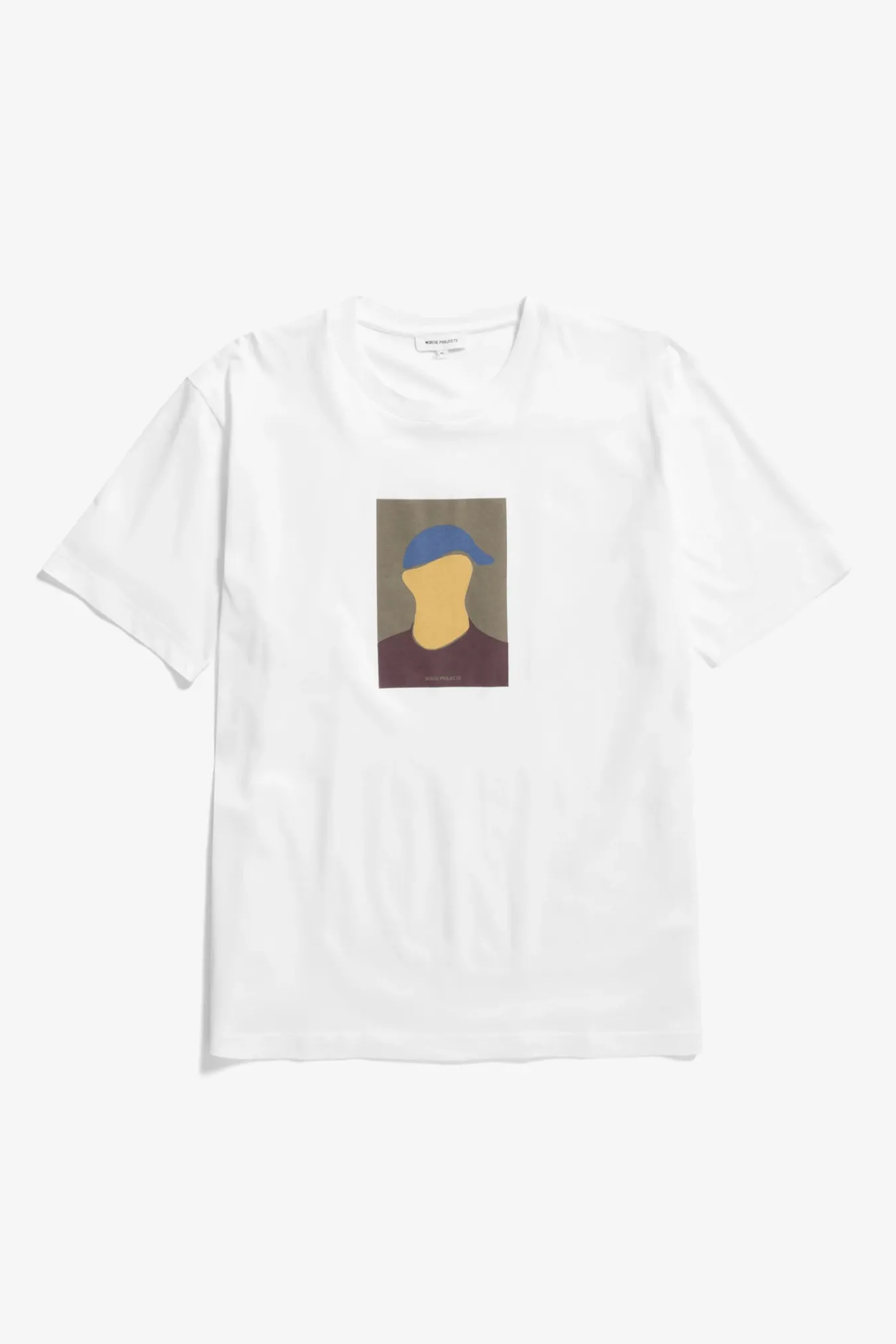 T-SHIRTS^Norse Projects Johannes Organic Cap Print T-shirt White