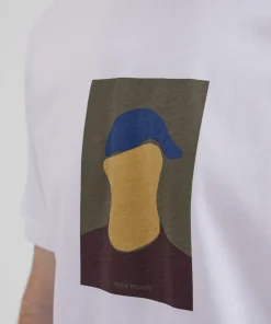 T-SHIRTS^Norse Projects Johannes Organic Cap Print T-shirt White