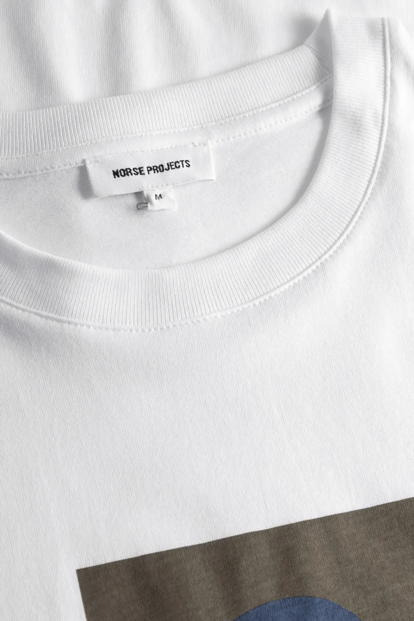 T-SHIRTS^Norse Projects Johannes Organic Cap Print T-shirt White