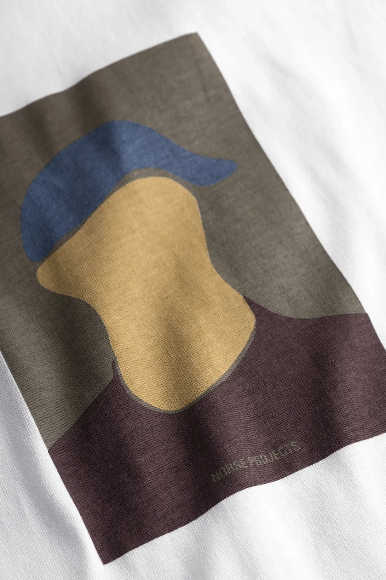 T-SHIRTS^Norse Projects Johannes Organic Cap Print T-shirt White