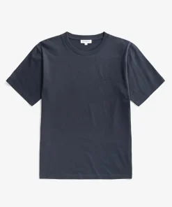T-SHIRTS^Norse Projects Johannes Organic NORSE Logo T-shirt Dark Navy