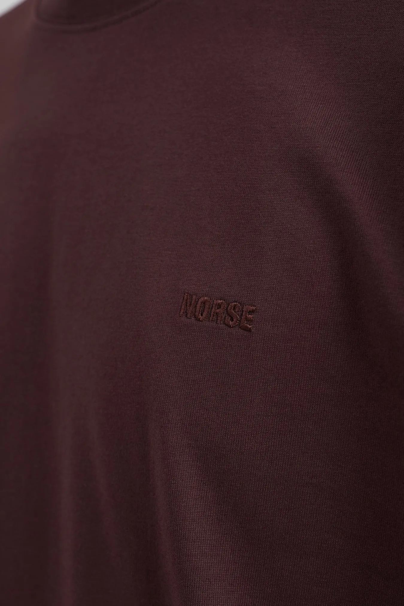 T-SHIRTS^Norse Projects Johannes Organic NORSE Logo T-shirt Wine Red