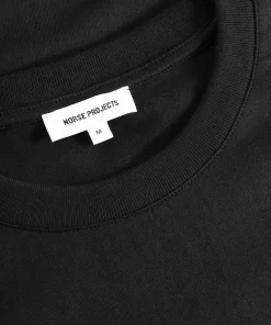T-SHIRTS^Norse Projects Johannes Organic NORSE Logo T-shirt Black