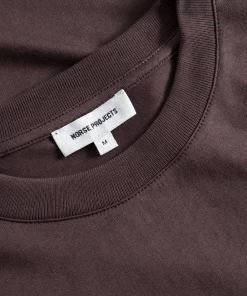 T-SHIRTS^Norse Projects Johannes Organic NORSE Logo T-shirt Wine Red