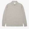 KNITWEAR^Norse Projects Jon Tech Merino LS Polo Sand
