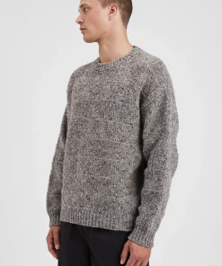 KNITWEAR^Norse Projects Jonas Donegal Diamond Sweater Grey Melange