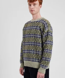 KNITWEAR^Norse Projects Jonas Scottish Lambswool Fair Isle Sweater Elm