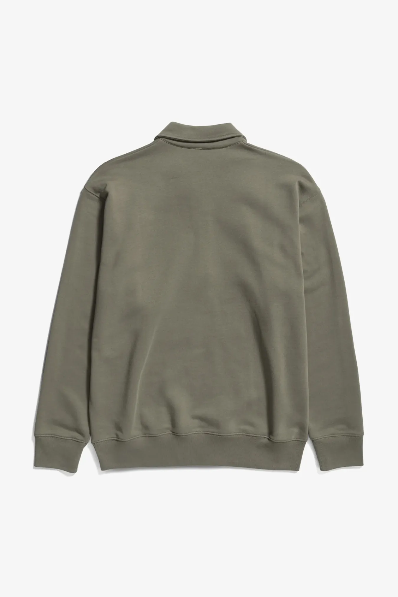 SWEATSHIRTS^Norse Projects Ketel Relaxed Organic NORSE Logo Half Zip Sediment Green