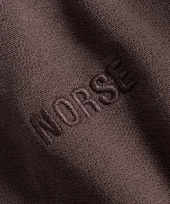 SWEATSHIRTS^Norse Projects Ketel Relaxed Organic NORSE Logo Half Zip Wine Red
