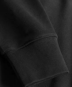 SWEATSHIRTS^Norse Projects Ketel Relaxed Organic NORSE Logo Half Zip Black