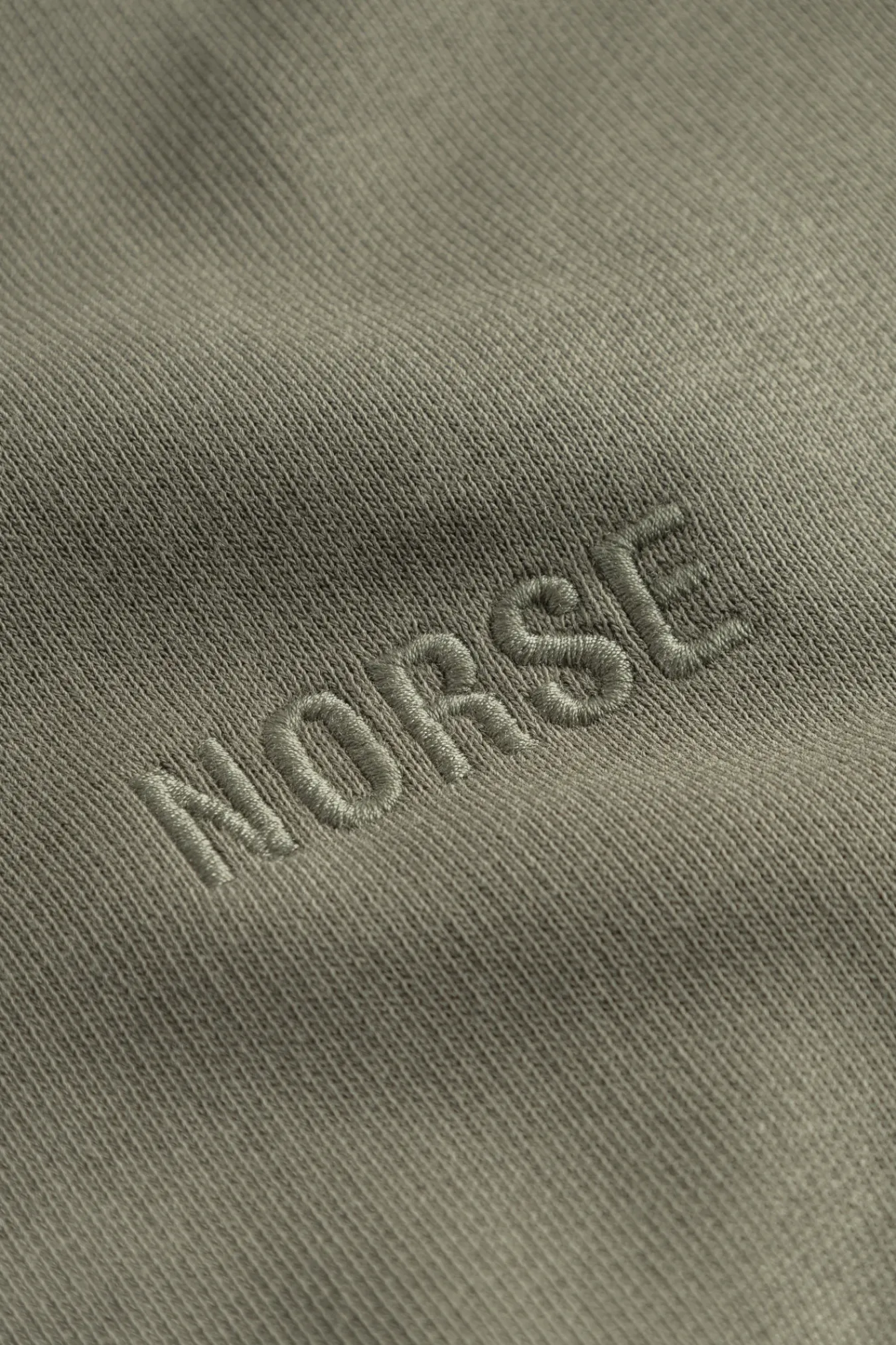 SWEATSHIRTS^Norse Projects Ketel Relaxed Organic NORSE Logo Half Zip Sediment Green