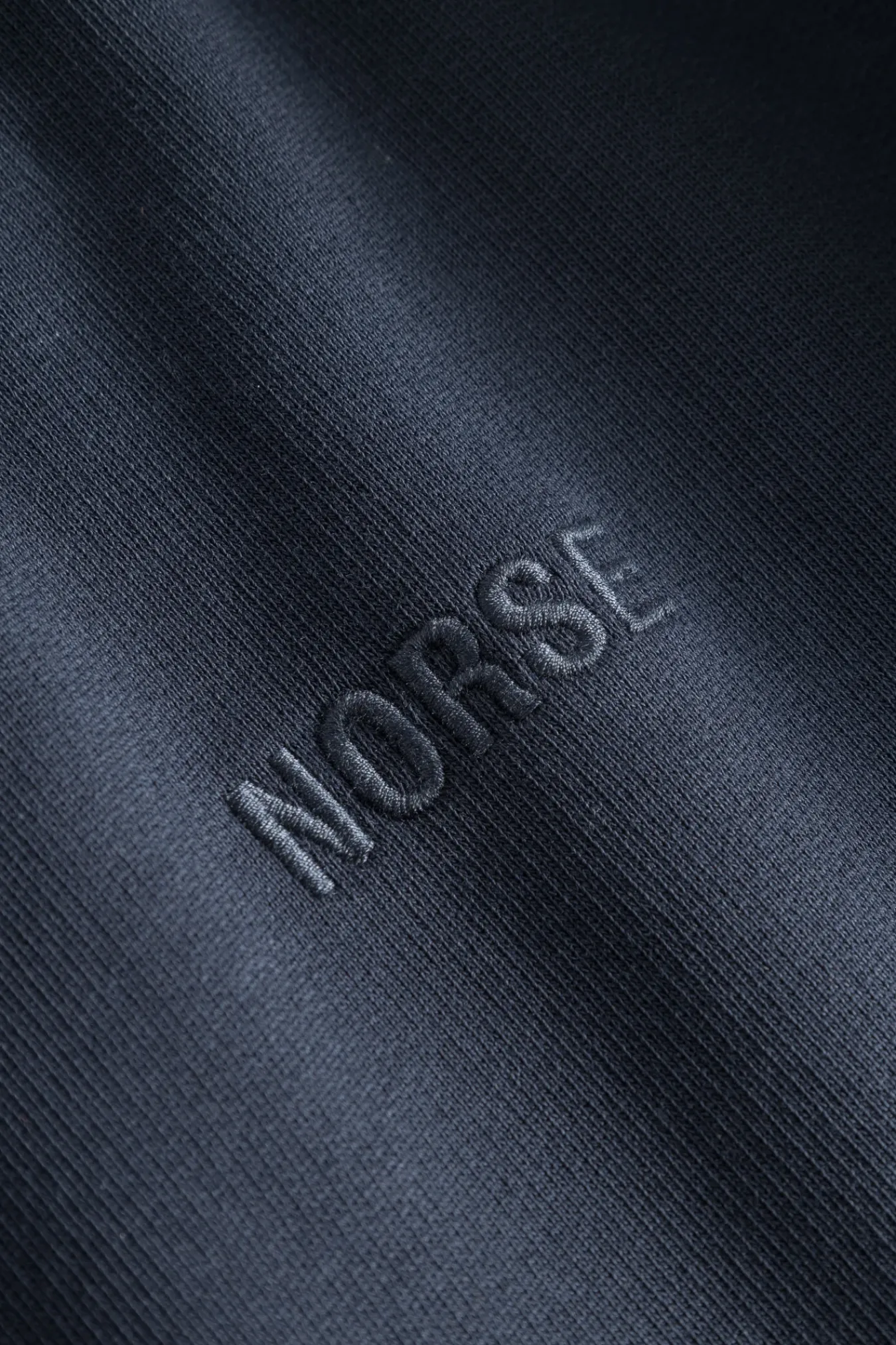 SWEATSHIRTS^Norse Projects Ketel Relaxed Organic NORSE Logo Half Zip Dark Navy