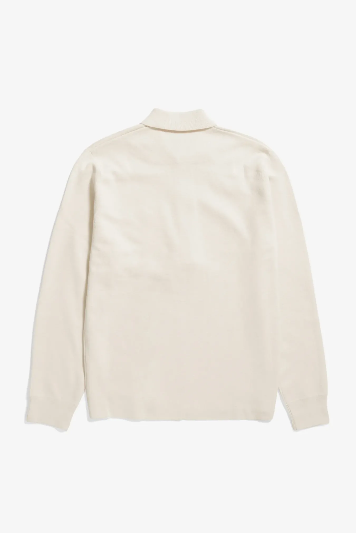 KNITWEAR^Norse Projects Kian Merino Cotton Milano Polo Enamel White
