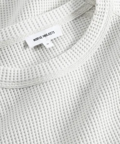 SWEATSHIRTS^Norse Projects Kristian Relaxed Tech Waffle Sweater Lucid White