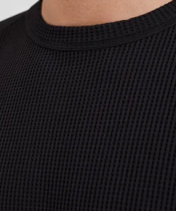 SWEATSHIRTS^Norse Projects Kristian Relaxed Tech Waffle Sweater Black