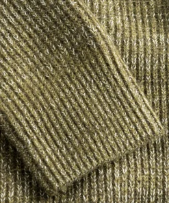KNITWEAR^Norse Projects Loki Wool Cotton Rib Cardigan Sitka Green