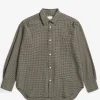 SHIRTING^Norse Projects Mo Check Oversized Shirt Taupe