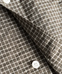 SHIRTING^Norse Projects Mo Check Oversized Shirt Taupe
