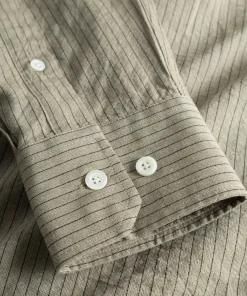 SHIRTING^Norse Projects Mo Oversized Striped Shirt Clay