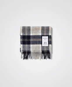 ACCESSORIES^Norse Projects Moon Checked Lambswool Scarf Navy
