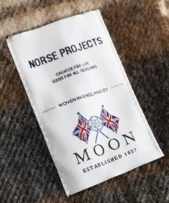 ACCESSORIES^Norse Projects Moon Checked Merino Lambswool Scarf Taupe