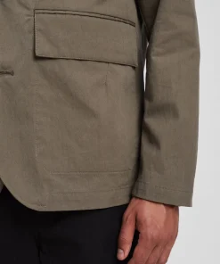 OVERSHIRTS | OUTERWEAR^Norse Projects Nilas Fine Broken Twill Work Jacket Sediment Green