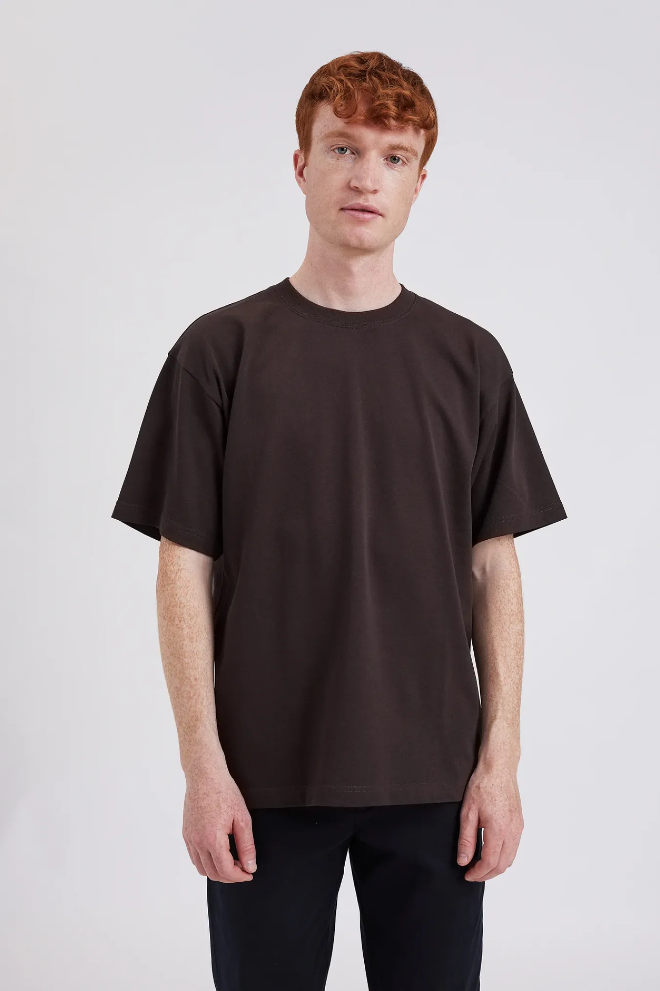T-SHIRTS^Norse Projects Norse Standard Heavy Loose T-shirt Espresso