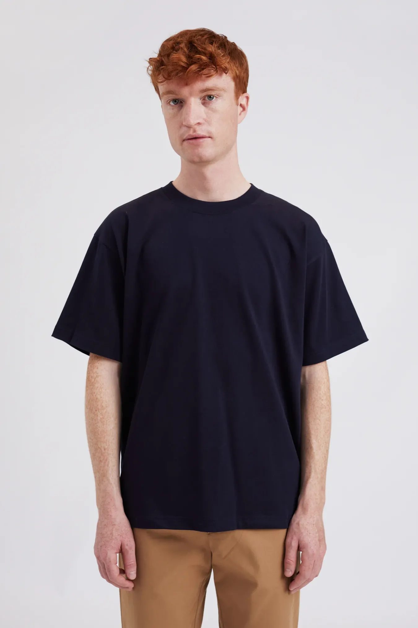 T-SHIRTS^Norse Projects Norse Standard Heavy Loose T-shirt Dark Navy
