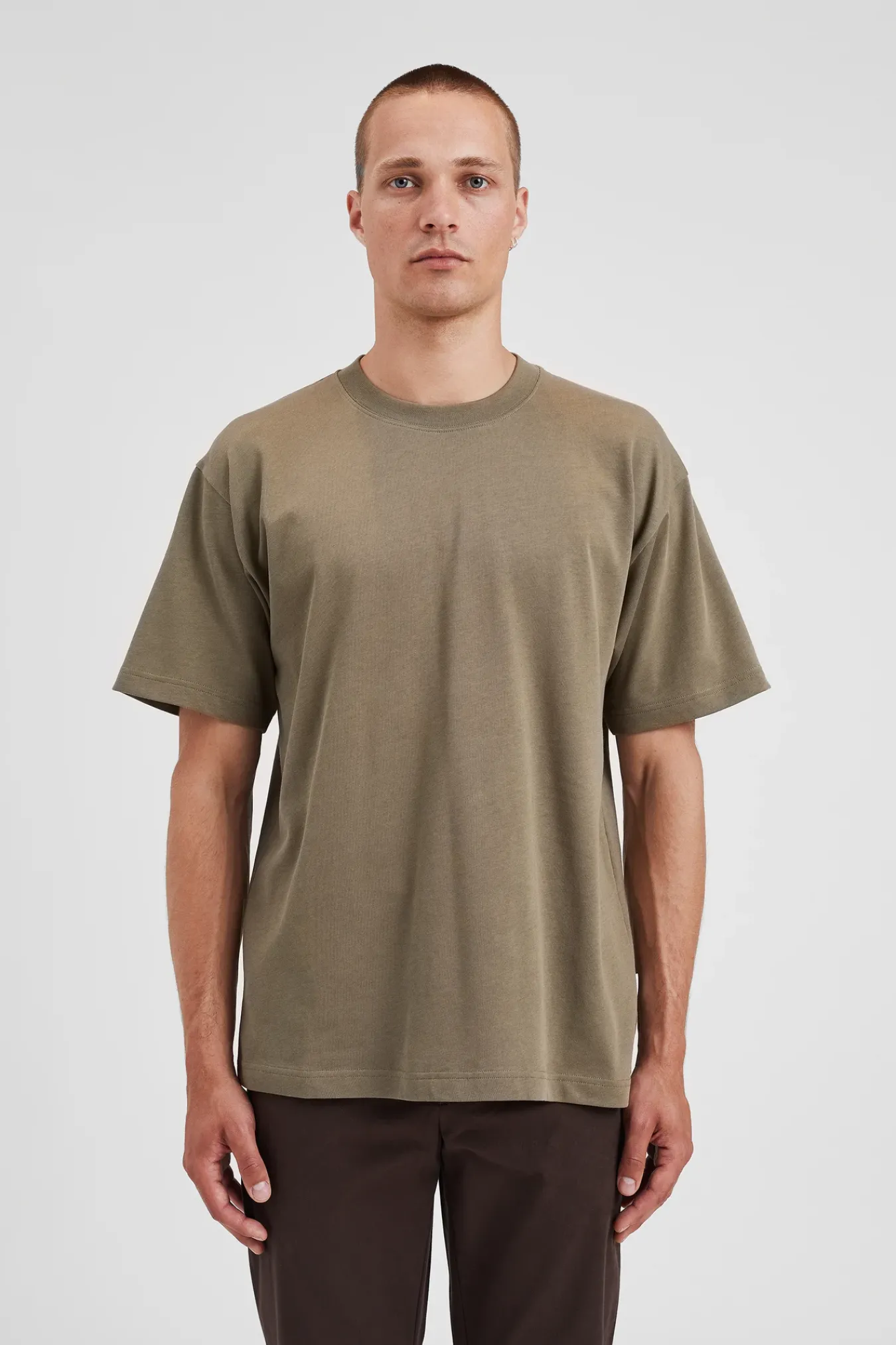 T-SHIRTS^Norse Projects Norse Standard Heavy Loose T-shirt Sediment Green