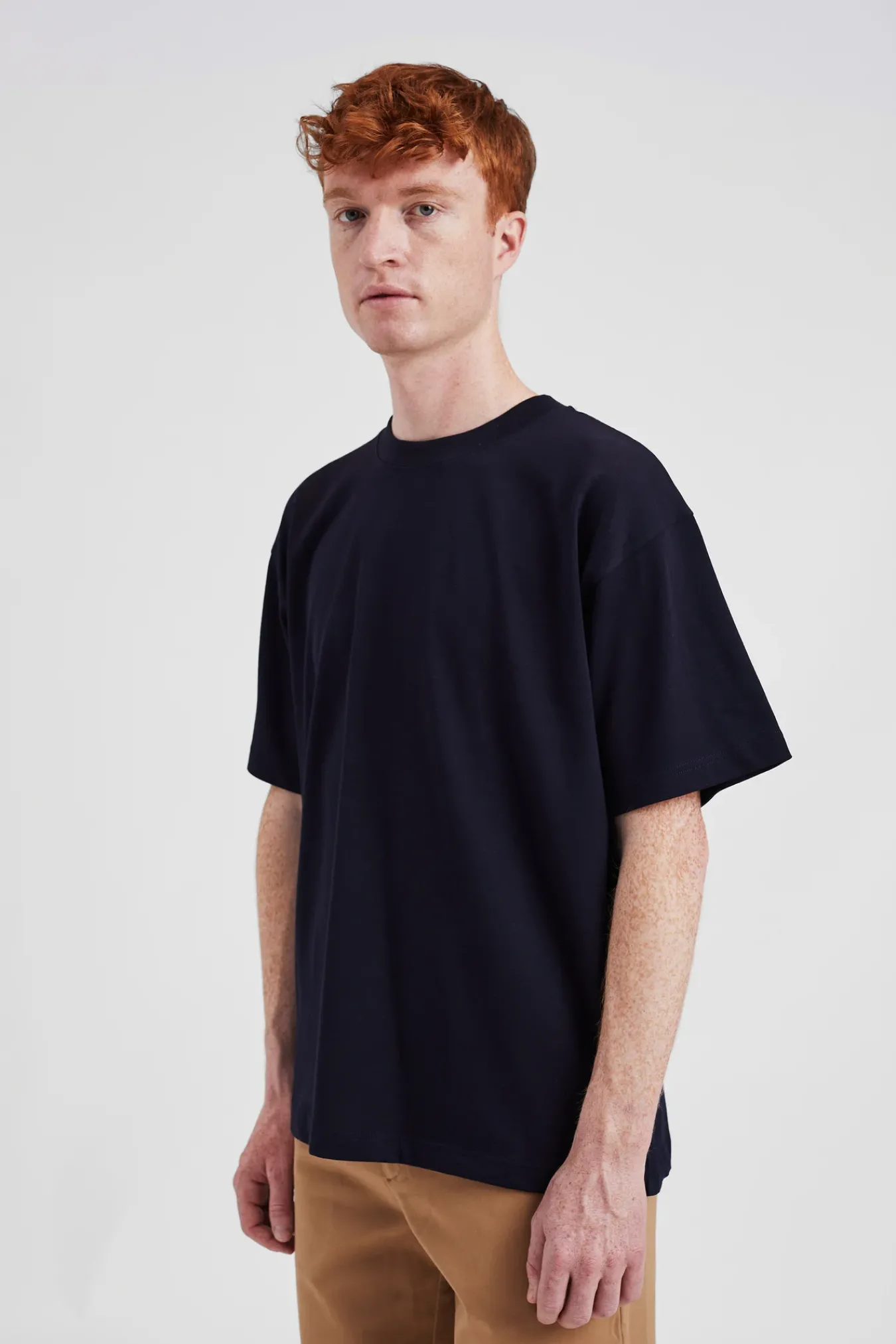 T-SHIRTS^Norse Projects Norse Standard Heavy Loose T-shirt Dark Navy