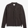 KNITWEAR^Norse Projects Norse Standard Merino Lambswool Cardigan Heathland Brown