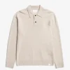 KNITWEAR^Norse Projects Norse Standard Merino Lambswool Polo Oatmeal