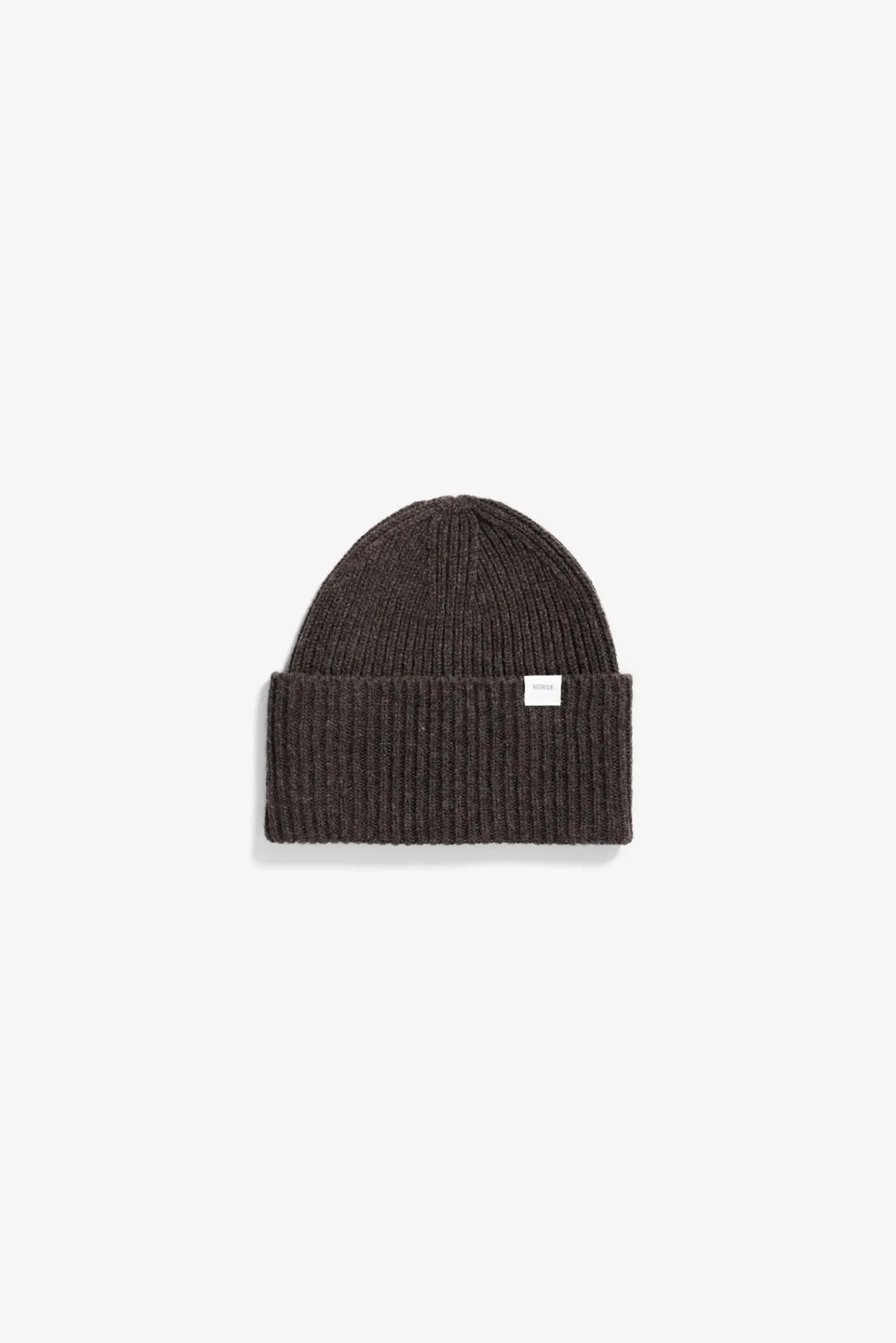 BEANIES^Norse Projects Norse Standard Merino Lambswool Beanie Heathland Brown