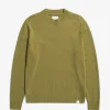 KNITWEAR^Norse Projects Norse Standard Merino Lambswool Sweater Sitka Green