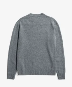KNITWEAR^Norse Projects Norse Standard Merino Lambswool Sweater Grey Melange