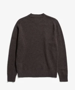 KNITWEAR^Norse Projects Norse Standard Merino Lambswool Sweater Heathland Brown