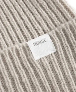 BEANIES^Norse Projects Norse Standard Merino Lambswool Beanie Oatmeal