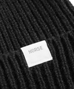 BEANIES^Norse Projects Norse Standard Merino Lambswool Beanie Black