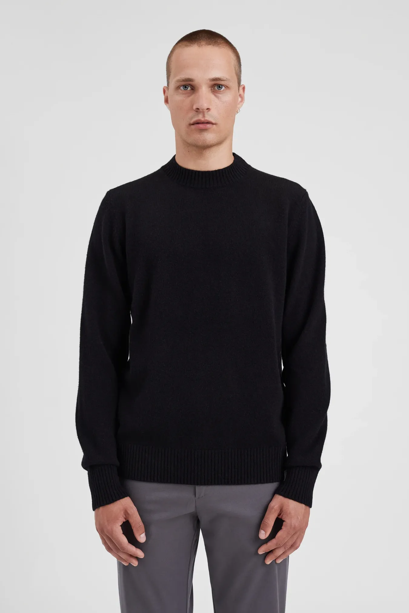 KNITWEAR^Norse Projects Norse Standard Merino Lambswool Sweater Black