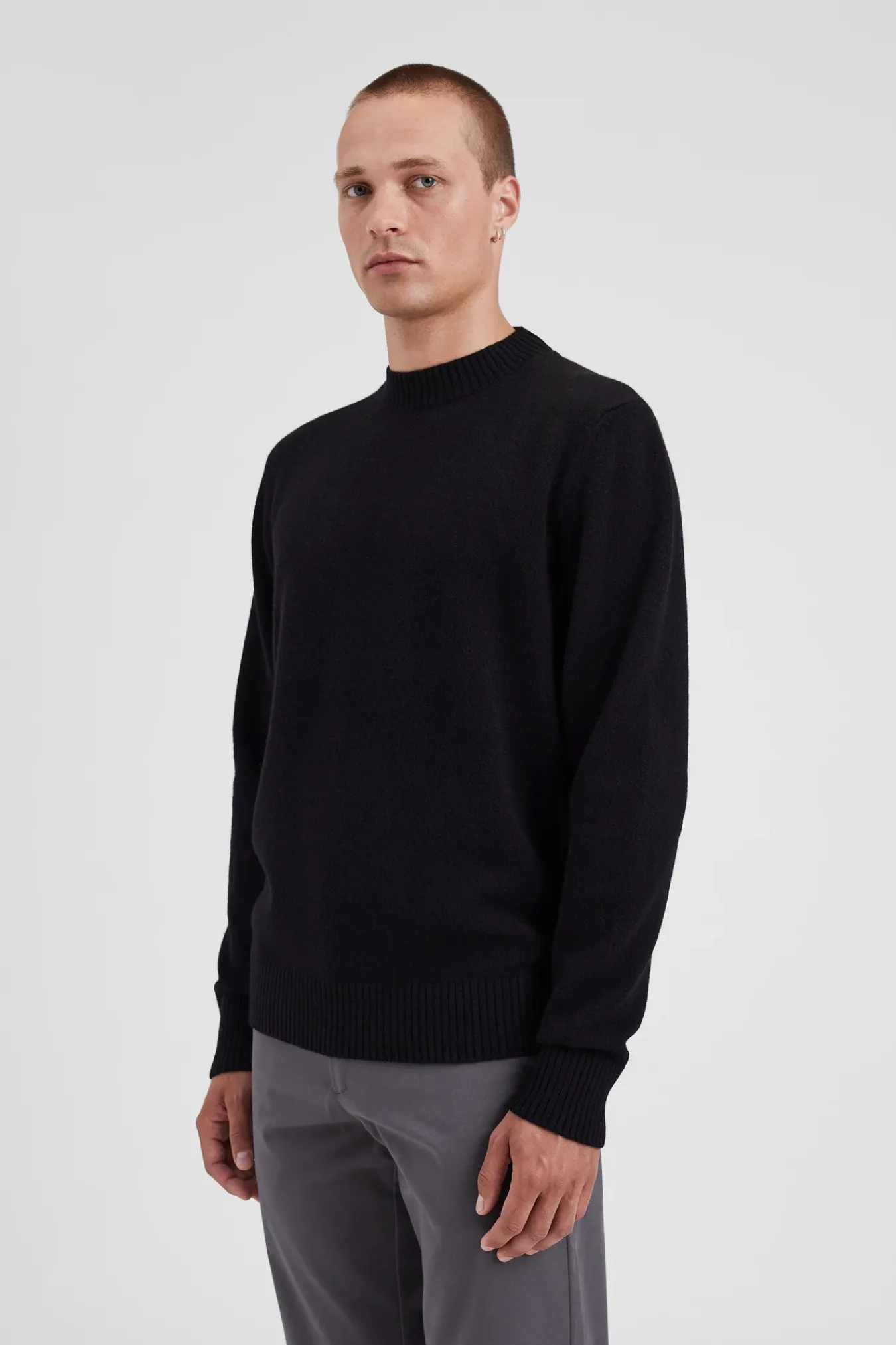 KNITWEAR^Norse Projects Norse Standard Merino Lambswool Sweater Black