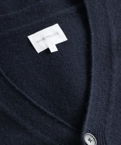 KNITWEAR^Norse Projects Norse Standard Merino Lambswool Cardigan Dark Navy