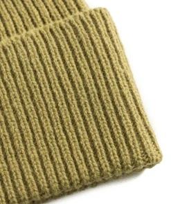 BEANIES^Norse Projects Norse Standard Merino Lambswool Beanie Sitka Green
