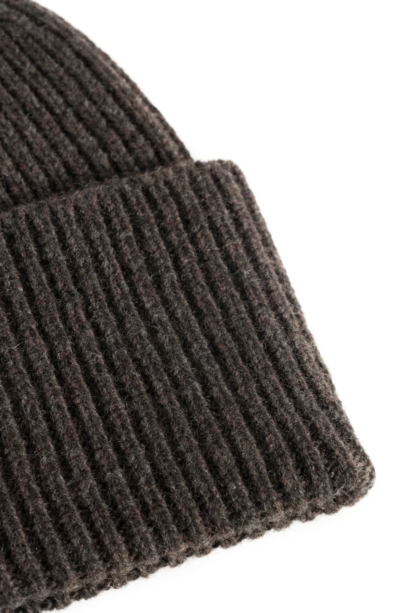 BEANIES^Norse Projects Norse Standard Merino Lambswool Beanie Heathland Brown
