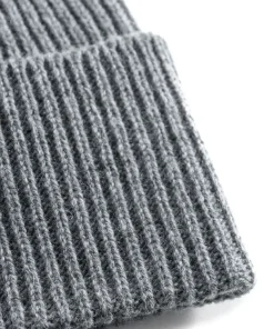 BEANIES^Norse Projects Norse Standard Merino Lambswool Beanie Grey Melange