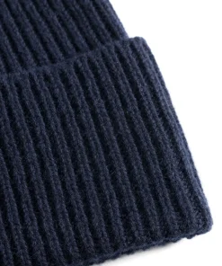 BEANIES^Norse Projects Norse Standard Merino Lambswool Beanie Dark Navy