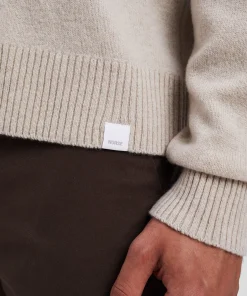 KNITWEAR^Norse Projects Norse Standard Merino Lambswool Cardigan Oatmeal