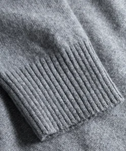 KNITWEAR^Norse Projects Norse Standard Merino Lambswool Cardigan Grey Melange
